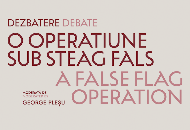 „O operațiune sub steag fals”, dezbatere din seria „În umbra steagului: dialoguri pentru democrație”