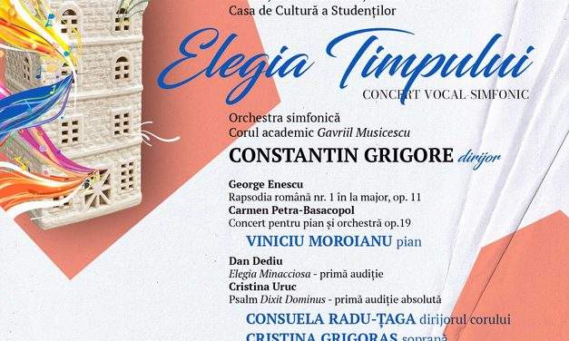 „Dixit Dominus” de Cristina Uruc, în primă audiție absolută la Festivalul Muzicii Românești de la Iași