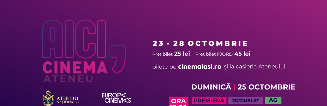 Program Cinema Ateneu | 23-28 octombrie 2026