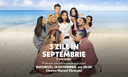 Tudor Giurgiu și echipa „3 zile în septembrie” – întâlnire cu publicul bucureștean pe 14 octombrie