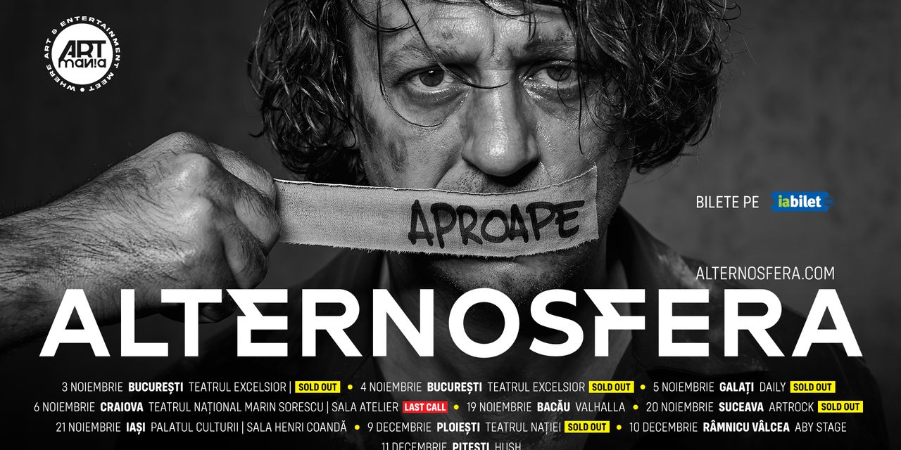 Alternosfera pornește în noiembrie în turneul „Aproape Alternosfera”, o serie de concerte intime despre tot ce rămâne nespus între piese