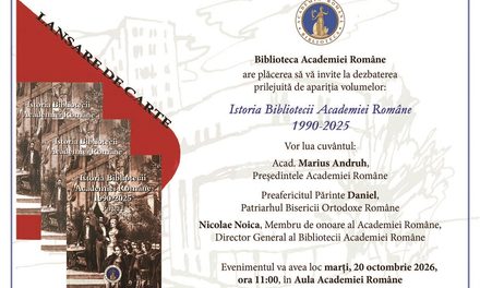 Lansare de colecție la Academia Română: Istoria Bibliotecii (1867–2025), completată cu ultimele trei volume