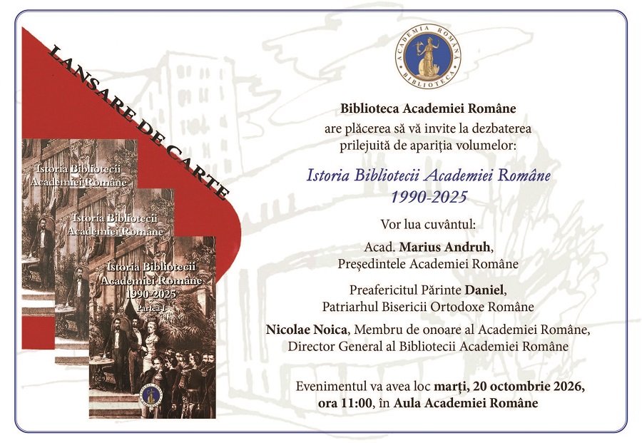 Lansare de colecție la Academia Română: Istoria Bibliotecii (1867–2025), completată cu ultimele trei volume