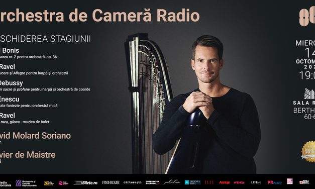 Celebrul harpist francez Xavier de Maistre deschide noua stagiune a Orchestrei de Cameră Radio