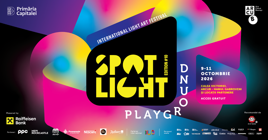 Ce vezi la Spotlight în acest weekend: 19 instalații și spectacole de video mapping pe Calea Victoriei