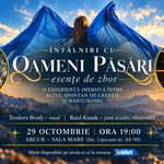Actorul Marcel Iureș, invitatul artistei de jazz Teodora Brody în spectacolul „Întâlniri cu Oameni-Păsări – esențe de zbor”
