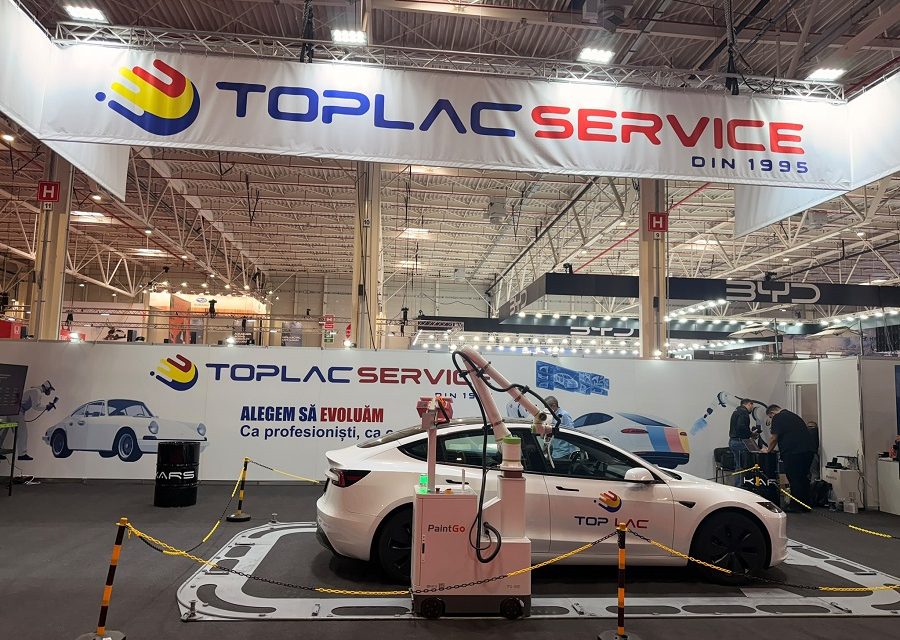 Top Lac expune în premieră pentru România un sistem robotizat de vopsire la Salonul Auto București 2026